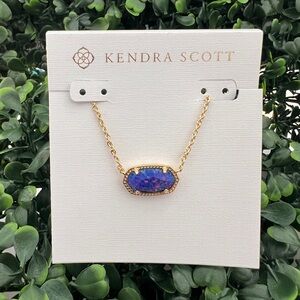Kendra Scott Elisa Indigo Kyocera Opal Necklace